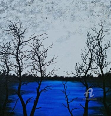 绘画 标题为“Blue Lake 2” 由Daniel Urbaník, 原创艺术品, 丙烯