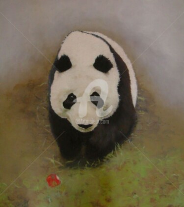 绘画 标题为“made in Panda” 由Danihua, 原创艺术品, 油