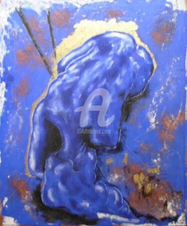 绘画 标题为“Nue blue” 由Danihua, 原创艺术品, 油
