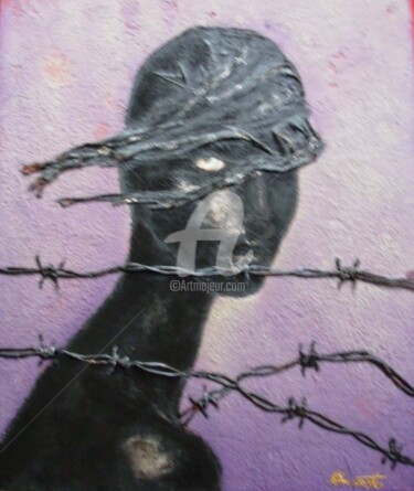 绘画 标题为“Regard prisonnier” 由Danihua, 原创艺术品, 油