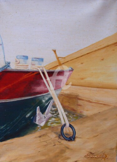 绘画 标题为“port Bastille” 由Danihua, 原创艺术品, 油