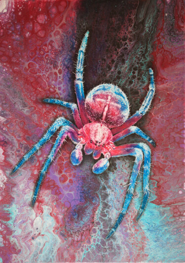 Pintura titulada "Spidervoid" por Daniil Chernenko, Obra de arte original, Oleo Montado en Bastidor de camilla de madera