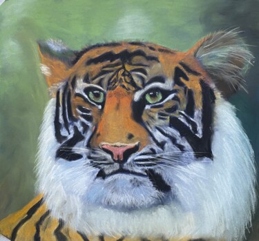Картина под названием "Тигр" - Даниил Кудряшов, Подлинное произведение искусства, Пастель