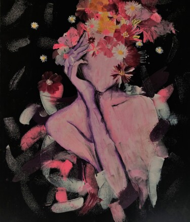 Painting titled "Dreamer" by Danijela Marasović (QueenOfDarknessArt), Original Artwork, Acrylic