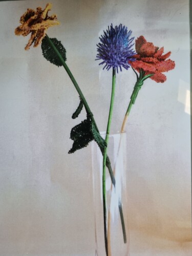 Design intitulée "Bouquet floral" par Dany Jules, Œuvre d'art originale, Accessoires