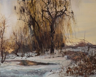 Peinture intitulée "Roskoshnoe.Not far…" par Danil Shurykin, Œuvre d'art originale, Huile