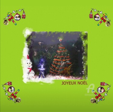 Digital Arts titled "Joyeux Noël" by Danila, Original Artwork, Digital Painting