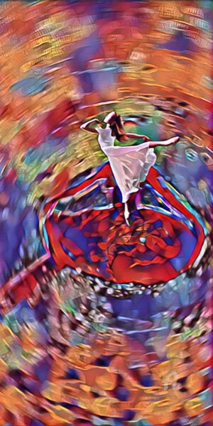 Digitale Kunst mit dem Titel "La danseuse" von Danila, Original-Kunstwerk, Digitale Malerei