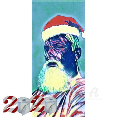 Arts numériques intitulée "Noël 2020" par Danila, Œuvre d'art originale, Peinture numérique