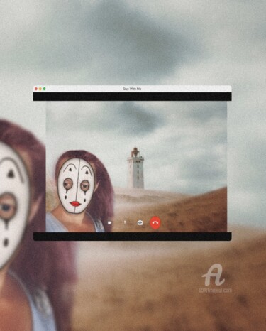 Digitale Kunst mit dem Titel "Mascarade" von Danila, Original-Kunstwerk, Digitale Malerei
