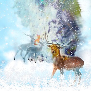 Arts numériques intitulée "Danila - Noël 2021…" par Danila, Œuvre d'art originale, Peinture numérique