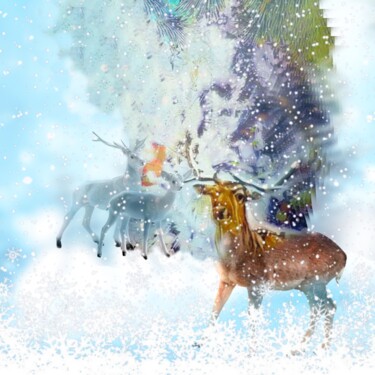 Danila - Noël 2021 - les amis Arts numériques intitulée "Danila - Noël 2021…" par Danila, Œuvre d'art originale, Peinture numérique