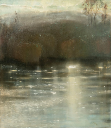 Pittura intitolato "IN THE LIGHT OF WAT…" da Masha Danilovskaia, Opera d'arte originale, Olio