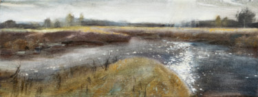 Malerei mit dem Titel "AT THE TURN oil lan…" von Masha Danilovskaia, Original-Kunstwerk, Öl