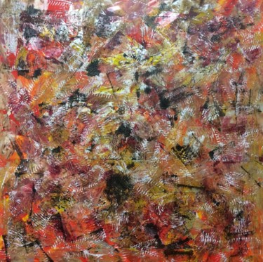 Painting titled "Grattée" by Danielle Cabero, Original Artwork, Acrylic