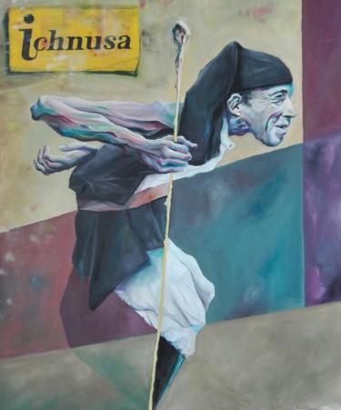 Peinture intitulée "Ichnusa" par Dpart, Œuvre d'art originale, Acrylique