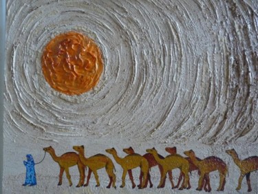 Peinture intitulée "Tempête de sable" par D A N ' I M A G ' I N, Œuvre d'art originale