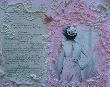Collages intitulée "Elégance Parisienne…" par D A N ' I M A G ' I N, Œuvre d'art originale