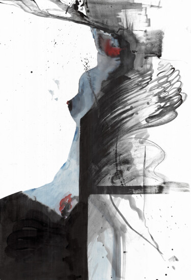 Posthumous Remorse Painting titled "Posthumous Remorse" by Daniel Makarov, Original Art, Watercolor