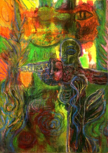 Картина под названием "Maskenball" - Danjana Brandes, Подлинное произведение искусства, Акрил Установлен на Деревянная рама…