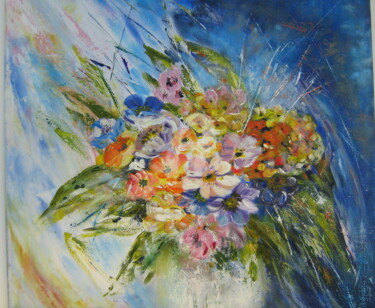 Pintura intitulada "Bouquet" por Dany, Obras de arte originais, Acrílico