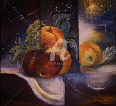 Peinture intitulée "Découpages" par Dany, Œuvre d'art originale, Huile