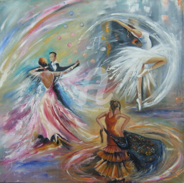 Картина под названием "Ode à la danse" - Dany, Подлинное произведение искусства