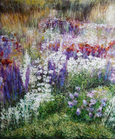 Malerei mit dem Titel "Garden 62" von Danko Merin, Original-Kunstwerk, Öl
