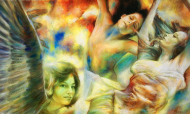 Malarstwo zatytułowany „The Mysterious flam…” autorstwa Danko Merin, Oryginalna praca, Olej
