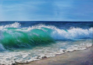 Картина под названием "Море" - Алёна Данкова, Подлинное произведение искусства, Масло