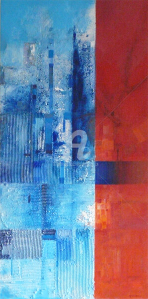 Картина под названием "TWIN" - Daniel Lanoux, Подлинное произведение искусства, Акрил