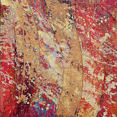 Peinture intitulée "GALAXIE" par Daniel Lanoux, Œuvre d'art originale, Collages