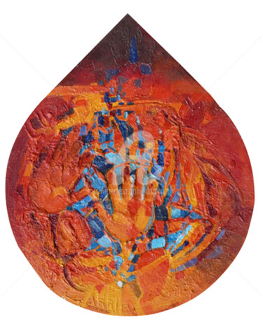 Painting titled "MAIN" by Daniel Lanoux, Original Artwork, Acrylic