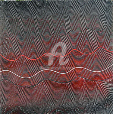 Картина под названием "LA FIL ROUGE" - Daniel Lanoux, Подлинное произведение искусства, лак