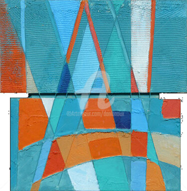 Malerei mit dem Titel "ARLEQUIN" von Daniel Lanoux, Original-Kunstwerk, Acryl