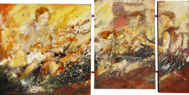 Pintura intitulada "jazz" por Daniel Lanoux, Obras de arte originais, Acrílico