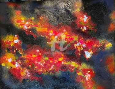 Peinture intitulée "LAVE" par Daniel Lanoux, Œuvre d'art originale, Acrylique