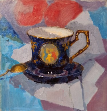 Pintura titulada "Cup" por Olga Goryunova, Obra de arte original, Oleo
