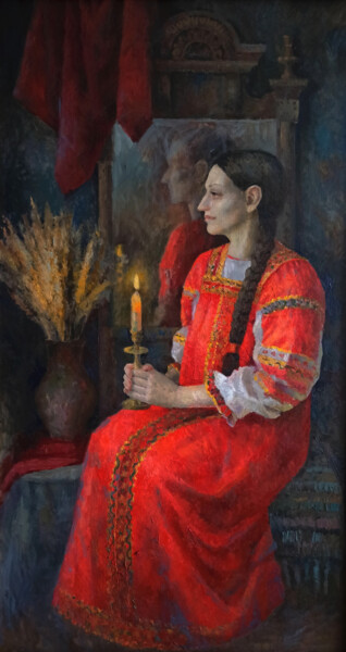Peinture intitulée "Carols" par Olga Goryunova, Œuvre d'art originale, Huile