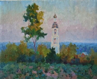 Painting titled "Summer evening in K…" by Olga Goryunova, Original Artwork, Oil
