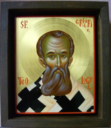 Painting titled "Sf._Grigorie_Teolog…" by Daniel Neculae, Original Artwork