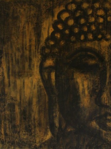 Painting titled "New Buddha" by Danni, Original Artwork