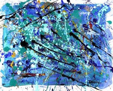 Painting titled "Blue Monday" by Danny Davini, Original Artwork, Oil
