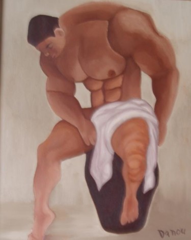 Painting titled "LE CORPS STATUESQUE…" by Danou, Original Artwork