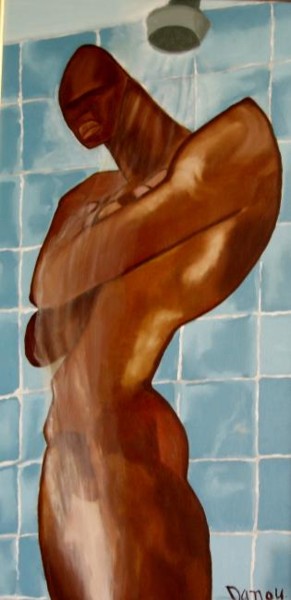 Painting titled "CARESSE MATINALE---…" by Danou, Original Artwork