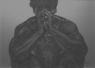 Drawing titled "MÉDITATION-------ME…" by Danou, Original Artwork