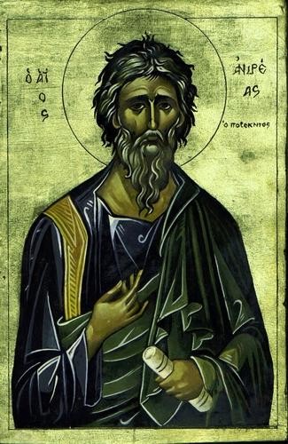 Painting titled "Sf. Andrei" by Dan Pura, Original Artwork