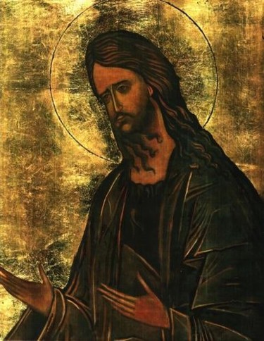 Painting titled "Sf. Ioan Botezatorul" by Dan Pura, Original Artwork