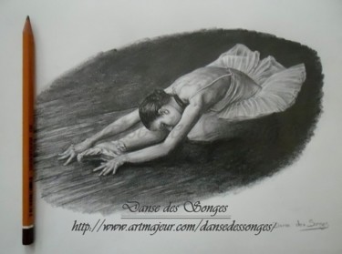 Dessin intitulée "Danseuse 3" par Danse Des Songes, Œuvre d'art originale, Graphite