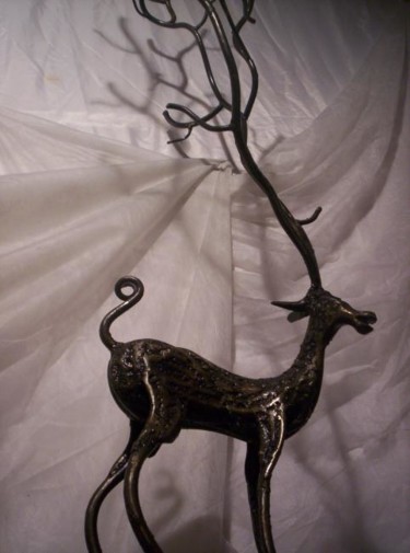Sculpture intitulée "cerf" par Didier Dantras, Œuvre d'art originale